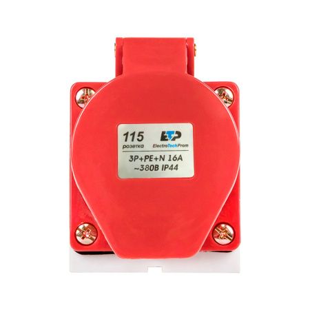 картинка 115 Розетка силовая 3Р+РЕ+N 16А 380В IP44 ETP от магазина