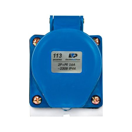 картинка 113 Розетка силовая 2Р+РЕ 16А 220В IP44 ETP от магазина