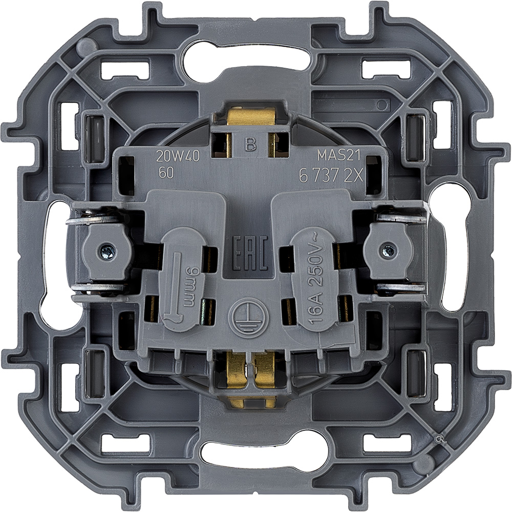 картинка Inspiria - Розетка 2P+E нем. стд. (антрацит) от магазина