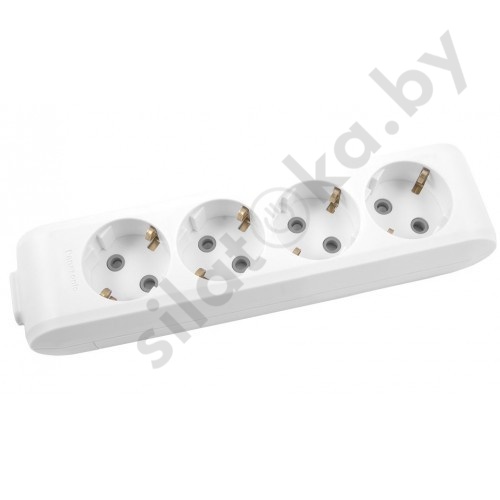 картинка Колодка 4 гнезда с/з белая Panasonic от магазина
