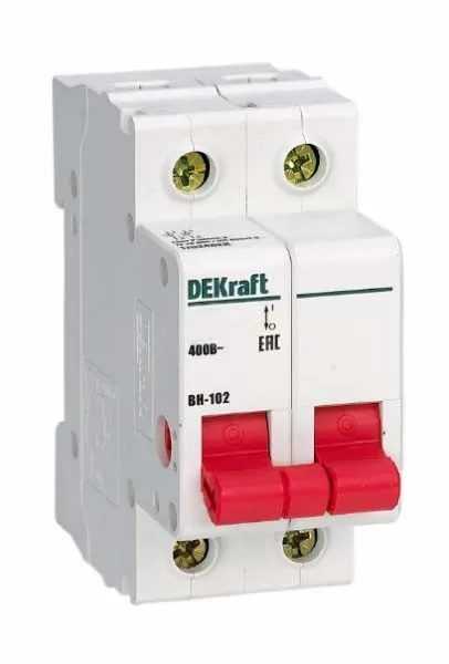 картинка Выключатель нагрузки DEKraft 2Р 20А ВН-102 от магазина