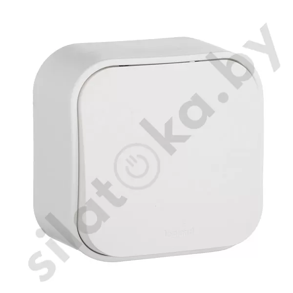 картинка Выключатель одноклавишный Legrand Quteo белый от магазина