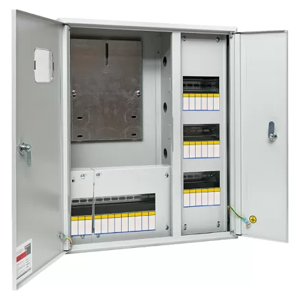 картинка Щит учетно-распределительный навесной ЩУРН 3/30 (2-дверный с окном) IP31 (580х490х165) EKF PROxima от магазина